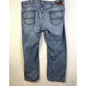 Levi's Denizen 285 Jeans Relaxed Fit Men 42 x 30 Distressed Stretch Work Utility